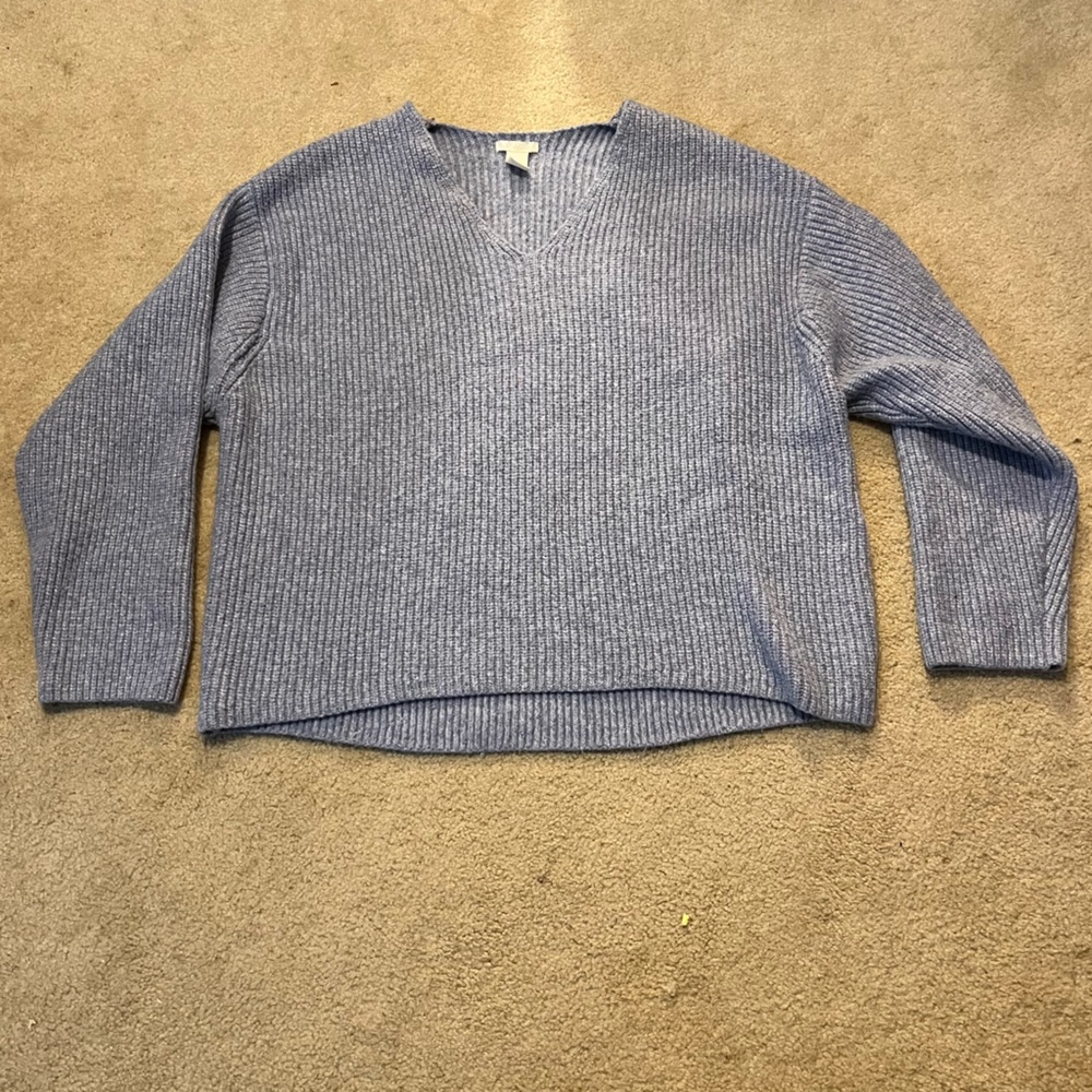 H&M Women’s Blue Knit Sweater